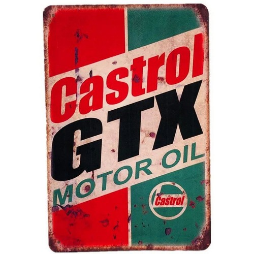 Castrol Oil Gtx - Ретро-табличка Castrol GTX Motor Oil 2026