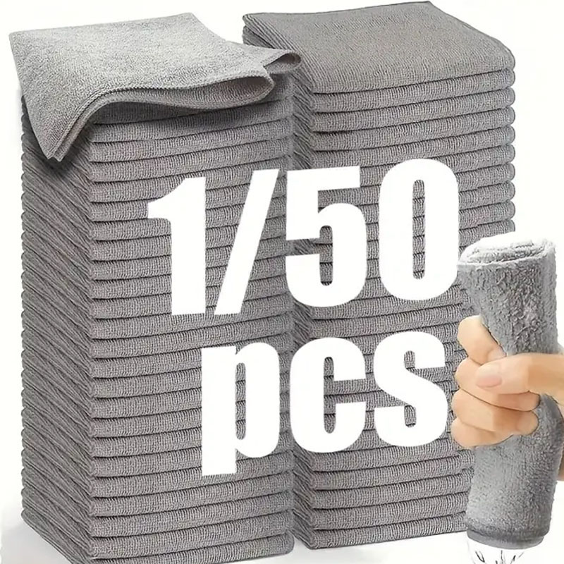Microfiber Towel Detailing - 1/50 шт., чистящая ткань из микрофибры,