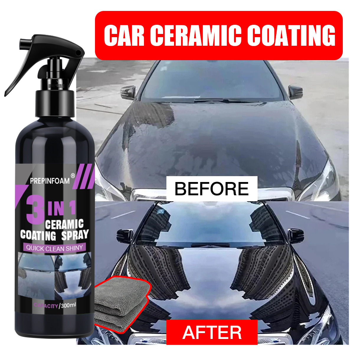 Спрей для быстрой очистки и уд – обзор и цена Car Wax Ceramic Coating